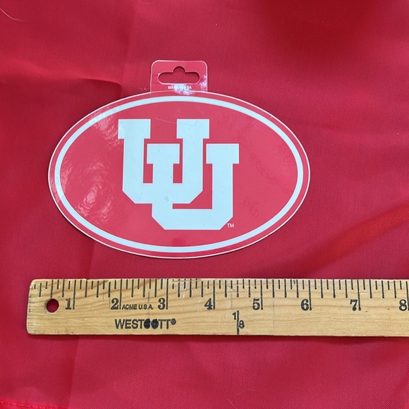University of Utah pack (flag, mug, new sticker, xl men’s tshirt) - Picture 7 of 9